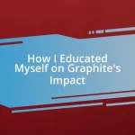 How I Educated Myself on Graphite’s Impact