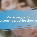 My strategies for overcoming graphite shortages